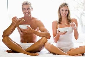 Eten om de potentie te vergroten